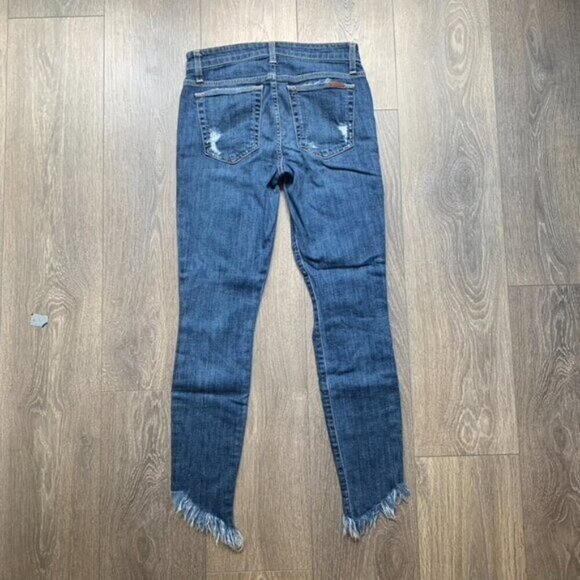 Joe’s Jeans Skinny Jeans Icon Aydin Distressed asymmetrical hem frayed knee - Picture 11 of 16